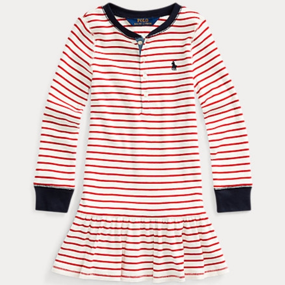 Ralph Lauren Other - Ralph Lauren Girls Striped Cotton Henley Dress 6X